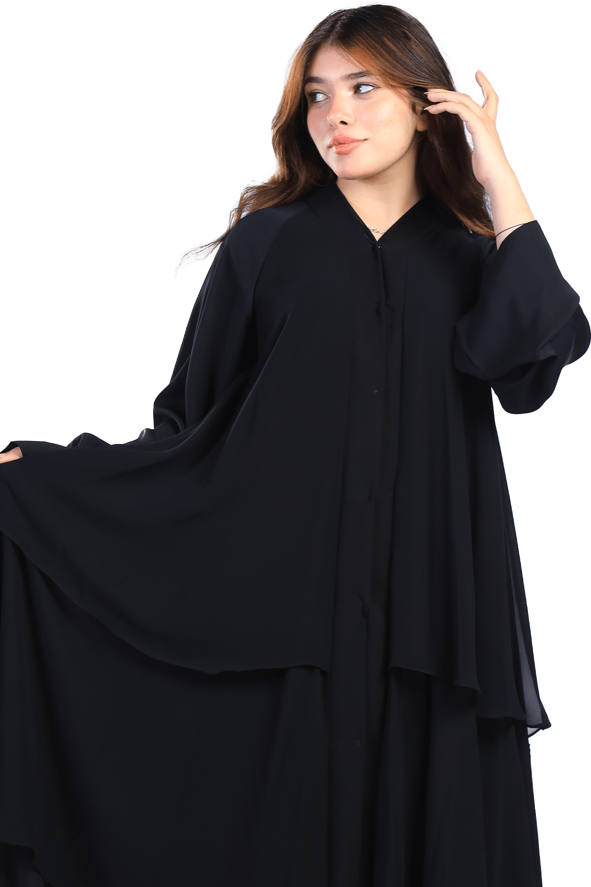 Layered Abaya - TATREEZ STORE