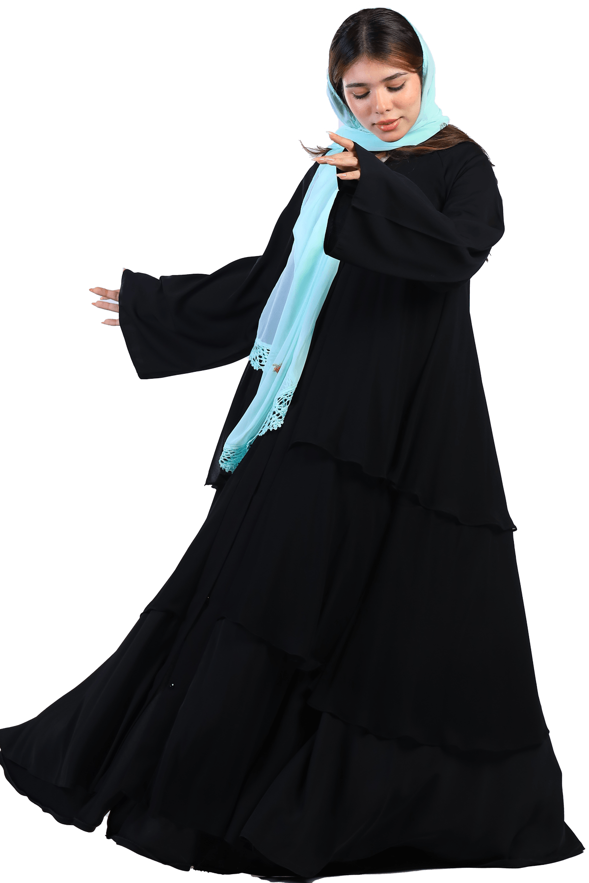 Layered Abaya - TATREEZ STORE