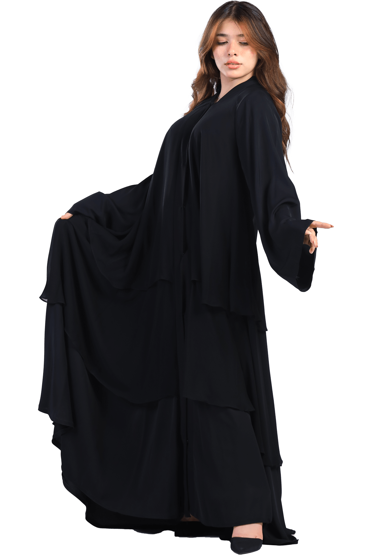 Layered Abaya - TATREEZ STORE