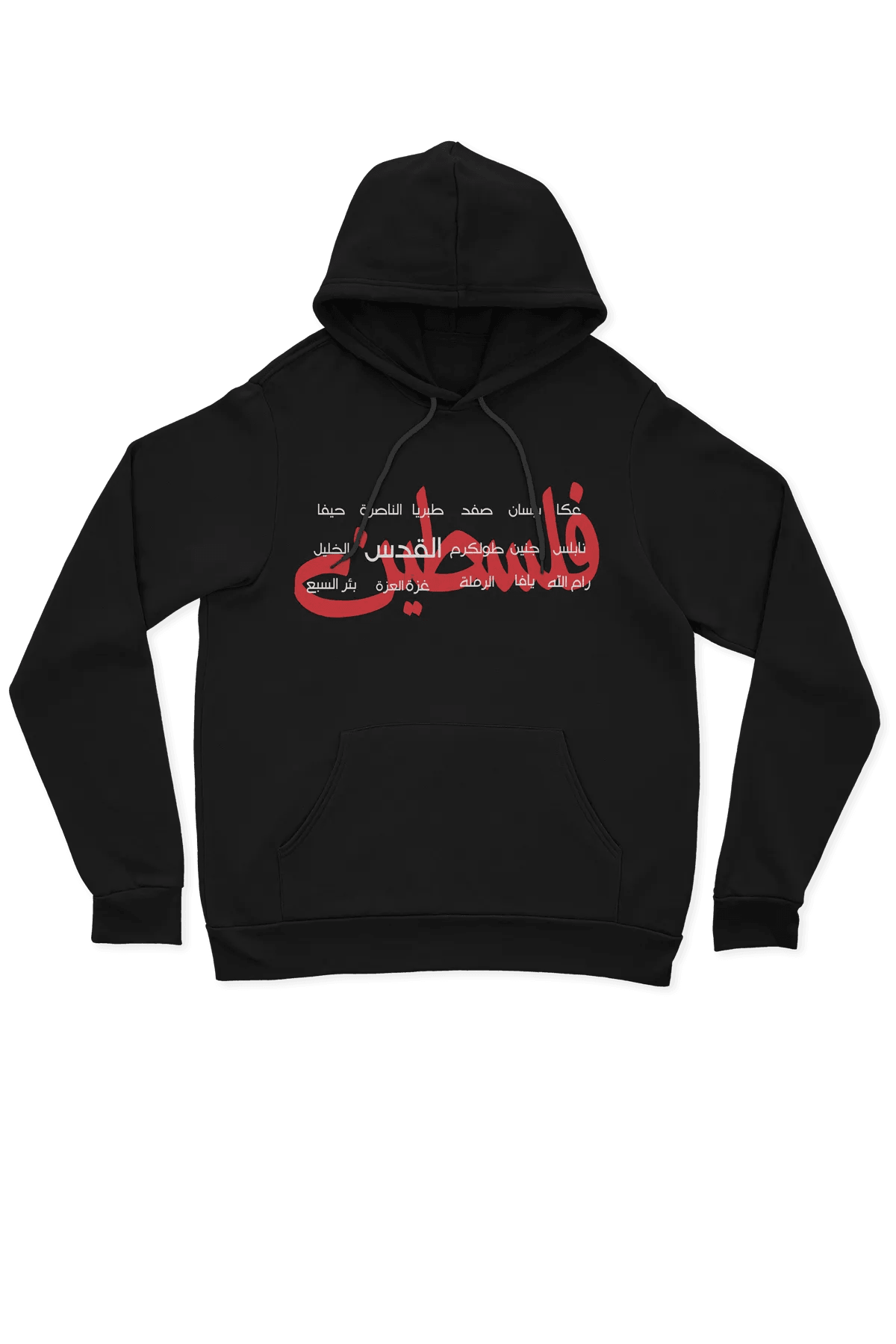 Palestine cities Hoodie - Tatreez Store