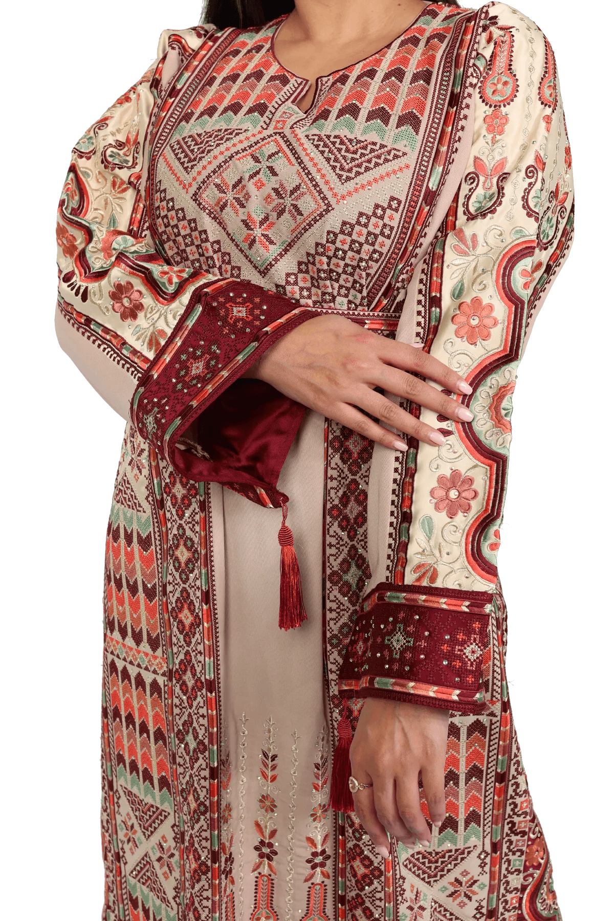 Tals Embroidered Thoub - Tatreez Store