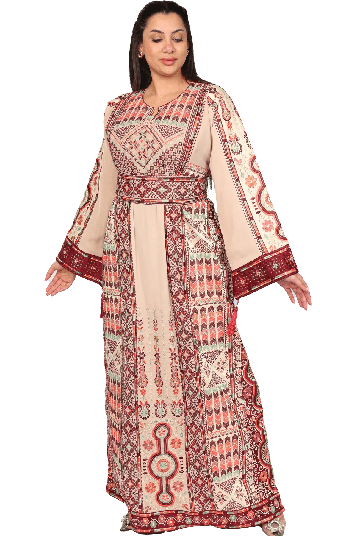 Tals Embroidered Thoub - Tatreez Store