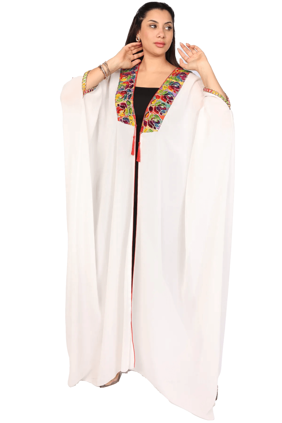 White Bisht - Tatreez Store